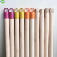 120*2.2cm round natural wooden broom stick brush mop handle raw materials of cleaning products natural wooden broom handle