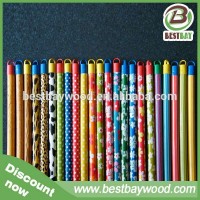 PVC coated wood broom handle/Factory cheap price broom handle wood pvc coated mop handle