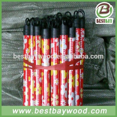 120X2.2cm pvc coated broom wooden handle/pvc coated broom wooden stick/pvc coated broomstick wood