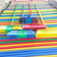 Factory Direct Sales Manufacture Eucalyptus Wood Pvc Wood Broom Stick Short Handle Mop Stick